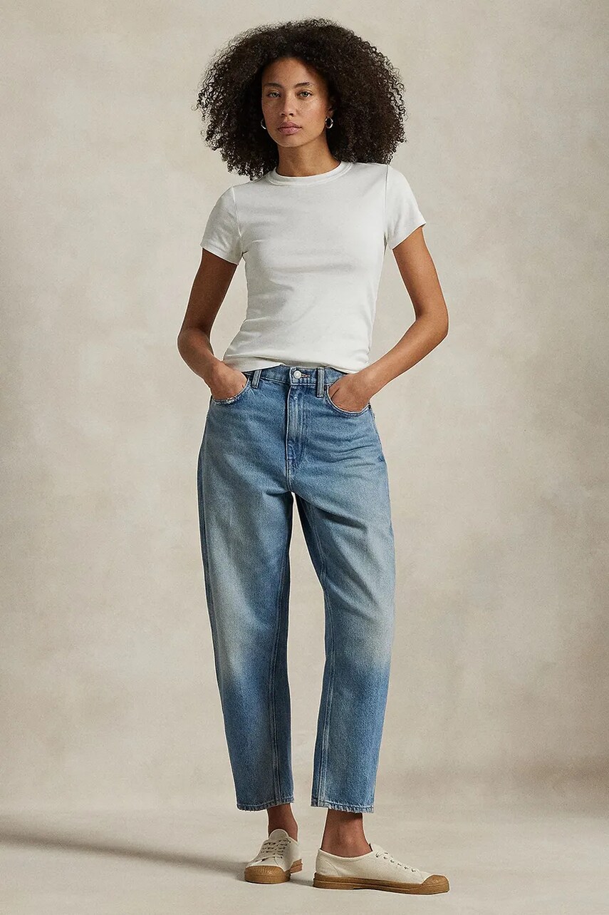 Levně Džíny Polo Ralph Lauren dámské, medium waist, 211969409
