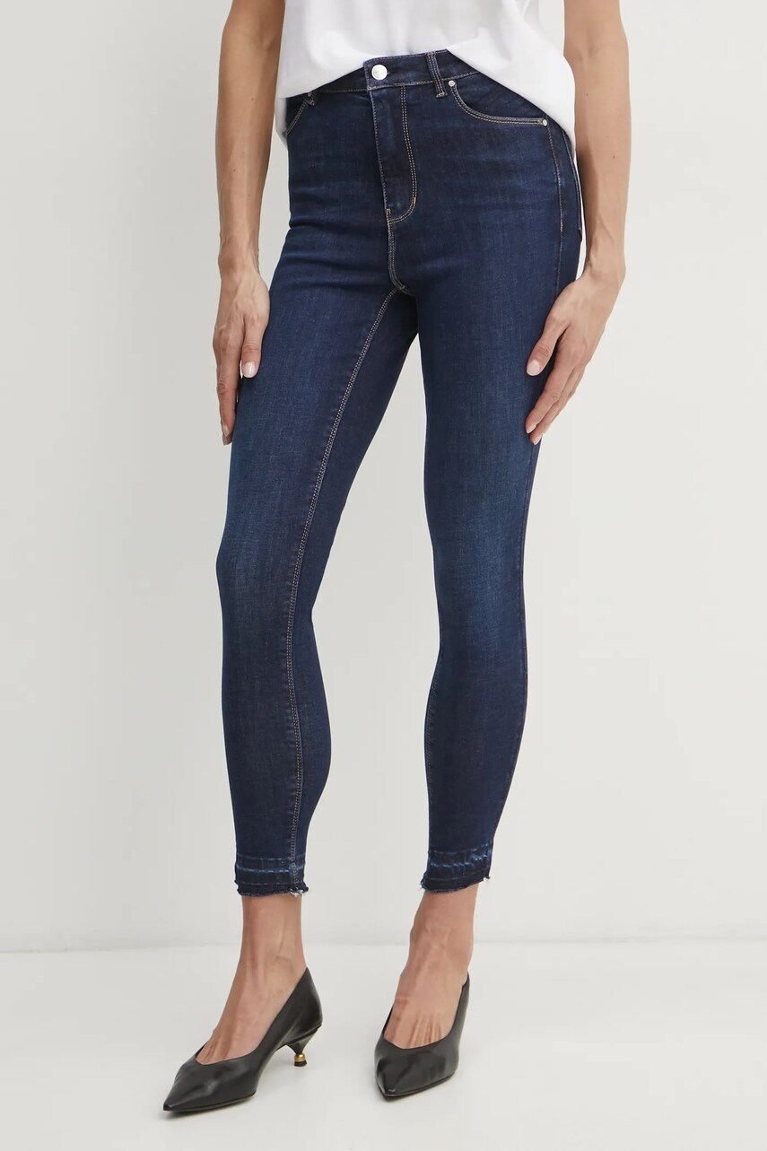 Boss Orange jeansi femei, culoarea albastru marin, 50529960
