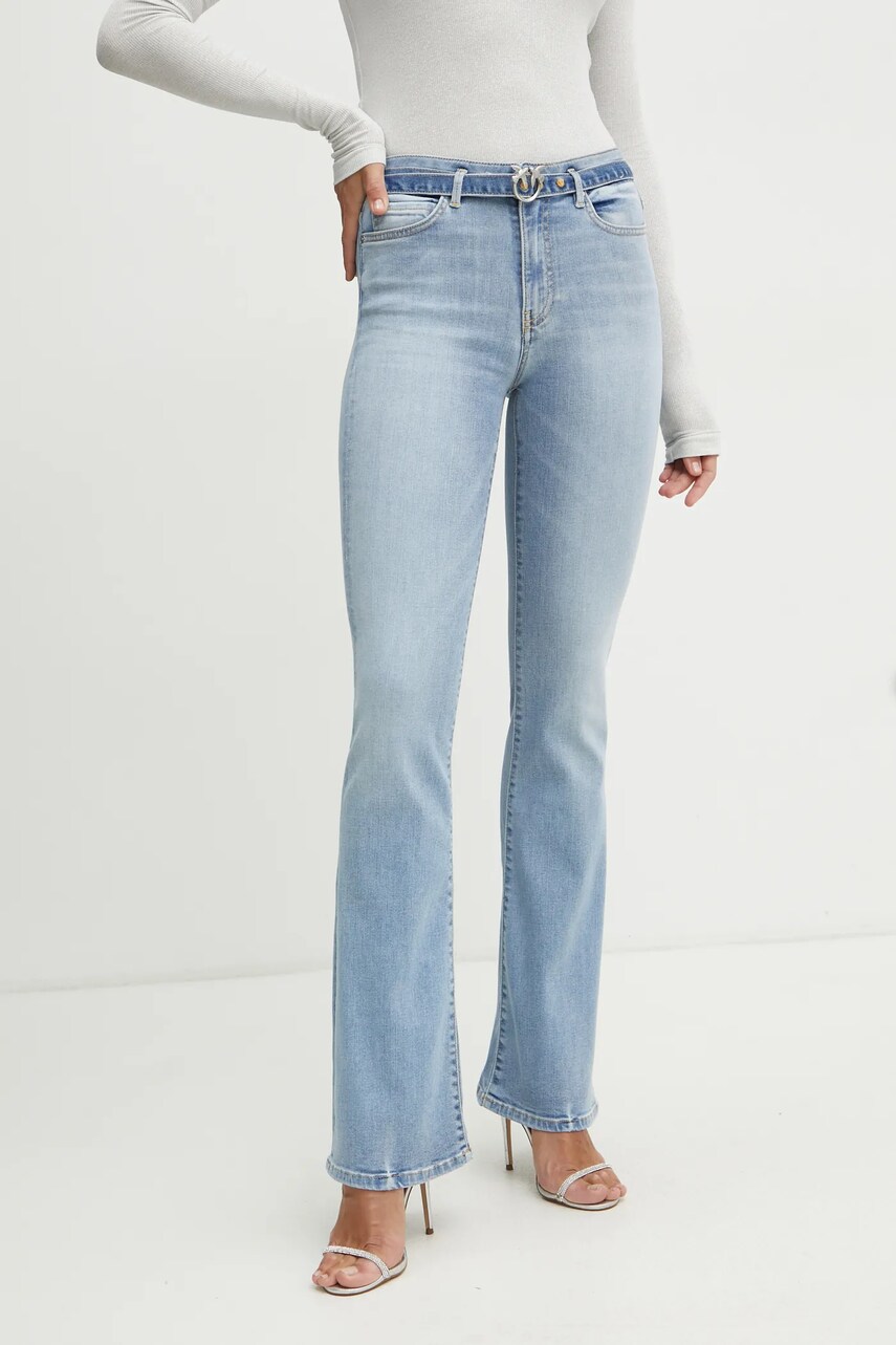 Levně Bavlněné džíny Pinko medium waist, 100166 A2EL