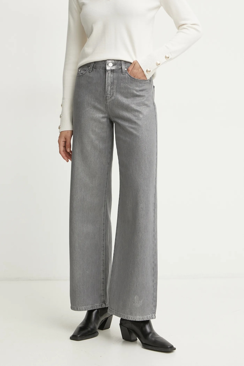 Karl Lagerfeld jeansi femei, culoarea gri, A1W10076