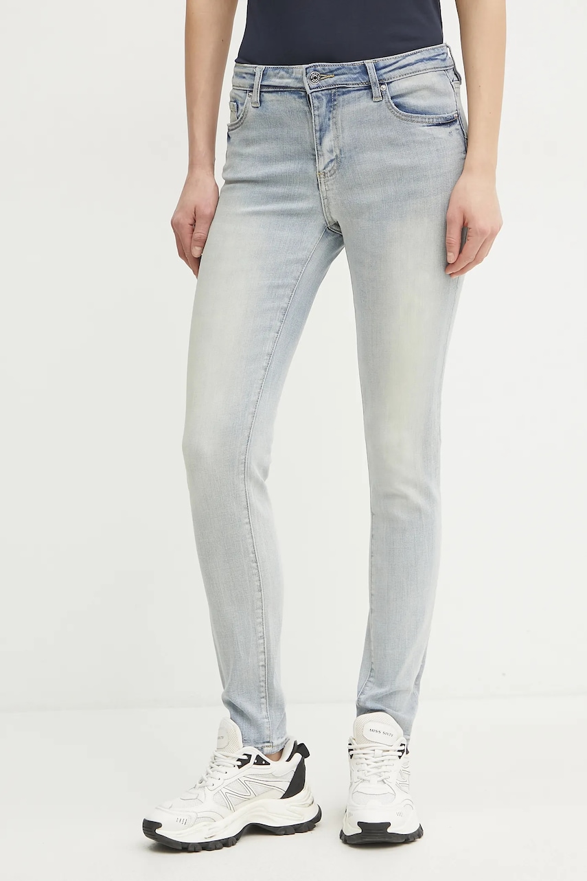 Džíny Armani Exchange dámské, modrá barva, XW000129 AF12853