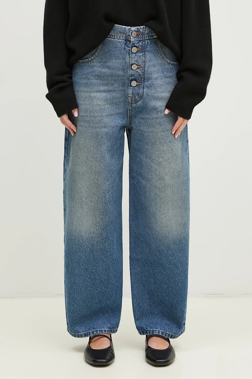 MM6 Maison Margiela jeansi femei high waist, S52LA0235
