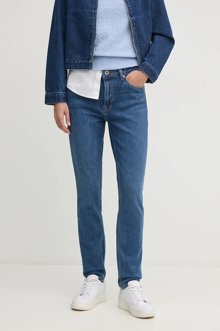 Pepe Jeans jeansi TAPERED JEANS HW VIOLET femei high waist, PL204591EE3 Pepe Jeans jeansi TAPERED JEANS HW VIOLET femei high waist, PL204591EE3