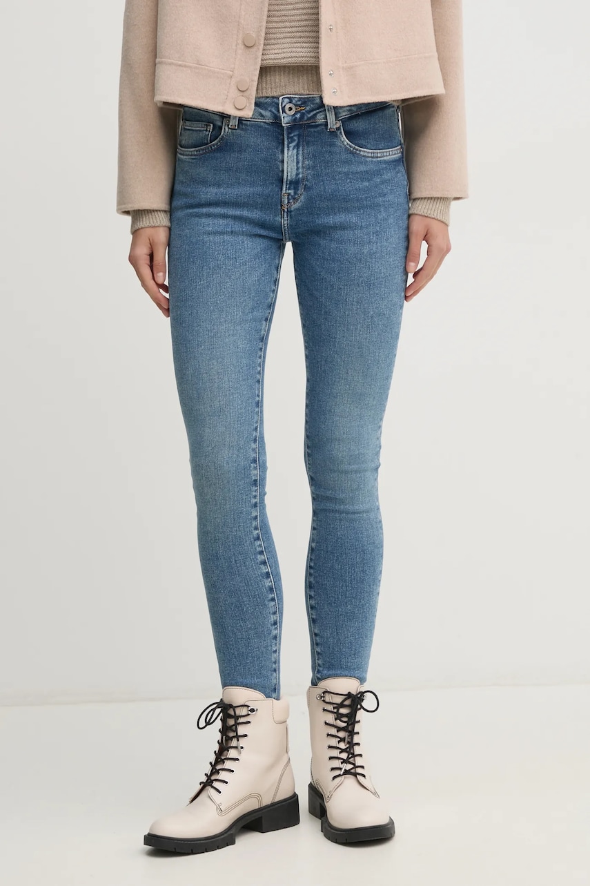 Pepe Jeans jeansi SKINNY JEANS MW REGENT femei, PL204728IA3 Pepe Jeans jeansi SKINNY JEANS MW REGENT femei, PL204728IA3