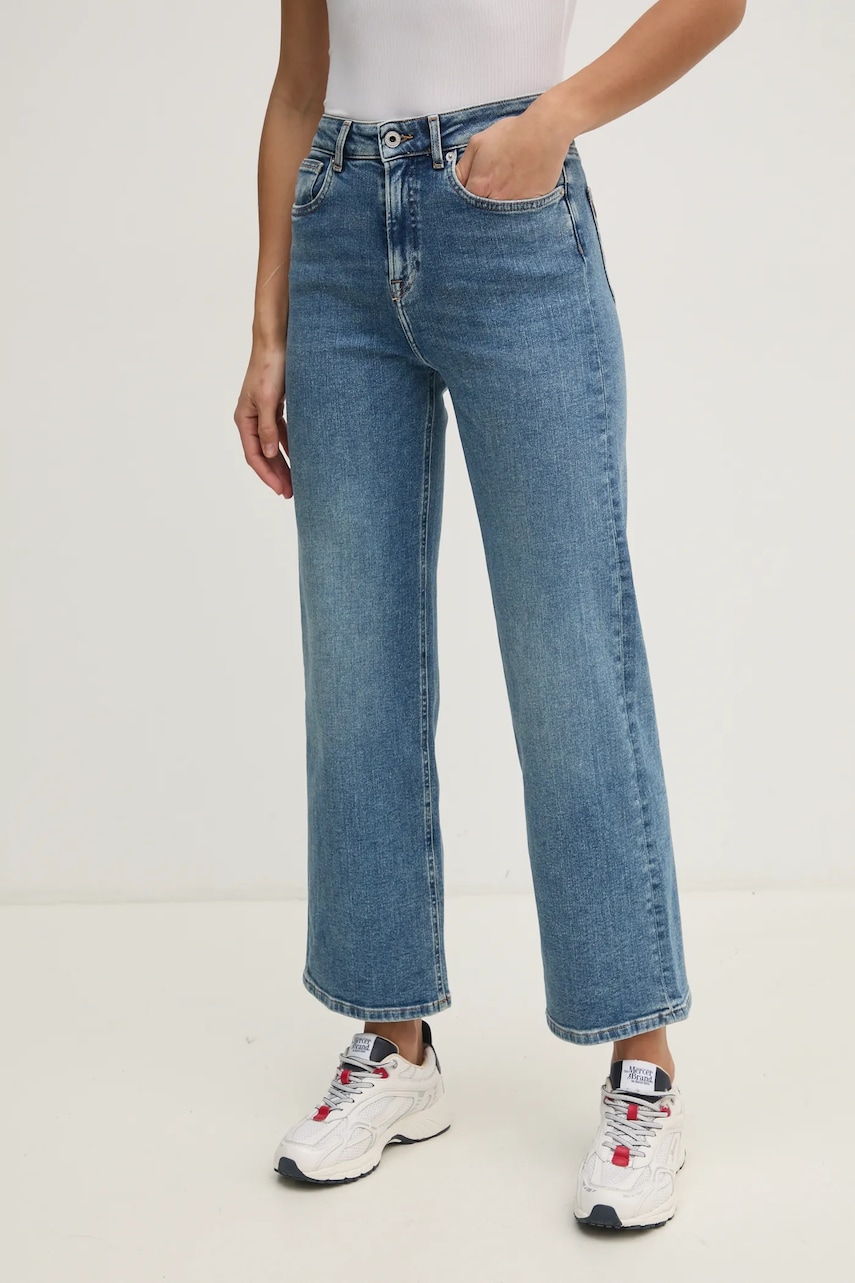 Pepe Jeans jeansi STRAIGHT JEANS UHW LEXA femei high waist, PL204731IA3 Pepe Jeans jeansi STRAIGHT JEANS UHW LEXA femei high waist, PL204731IA3