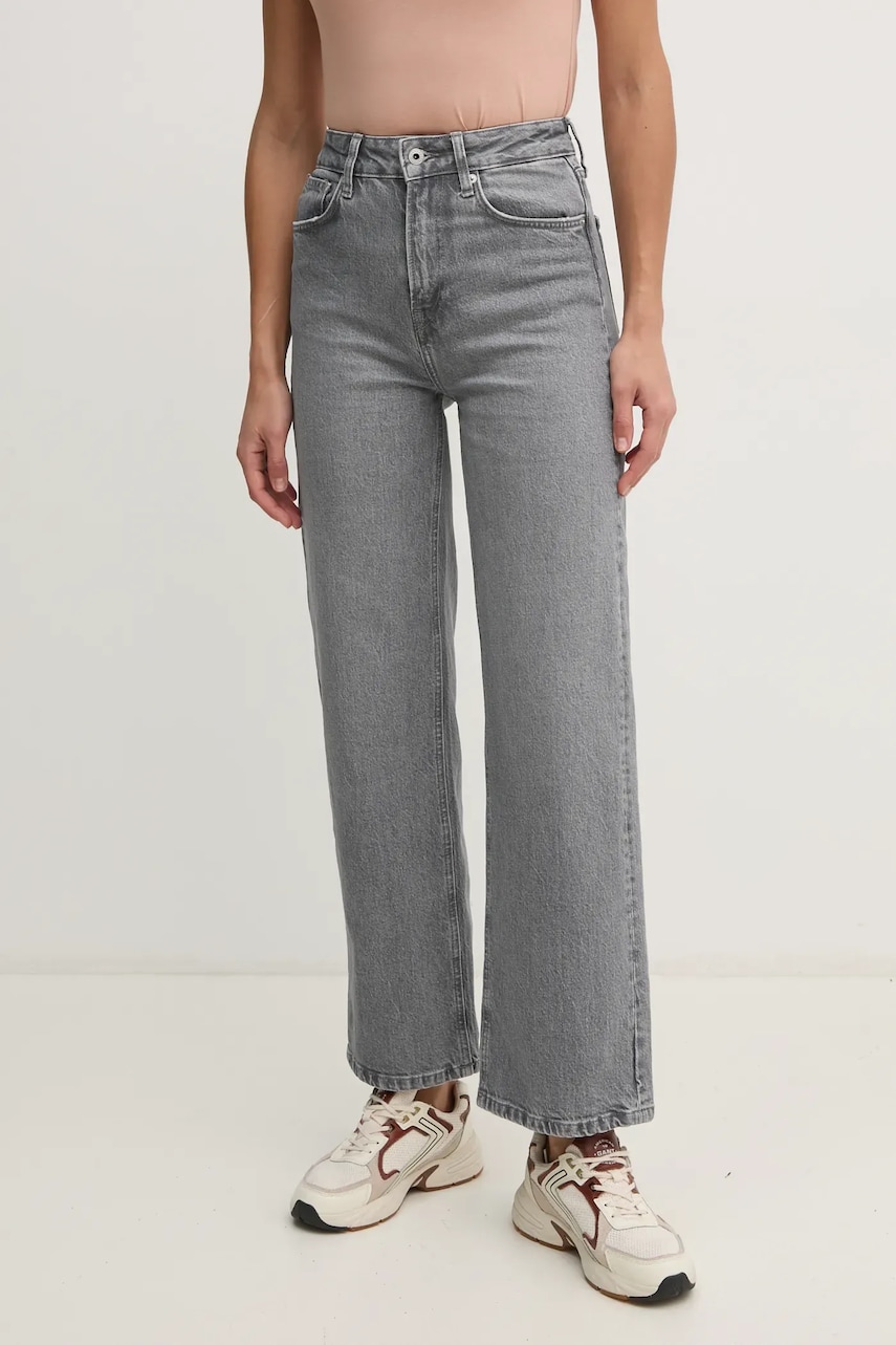 Pepe Jeans jeansi STRAIGHT JEANS UHW LEXA femei high waist, PL204731UN0 Pepe Jeans jeansi STRAIGHT JEANS UHW LEXA femei high waist, PL204731UN0