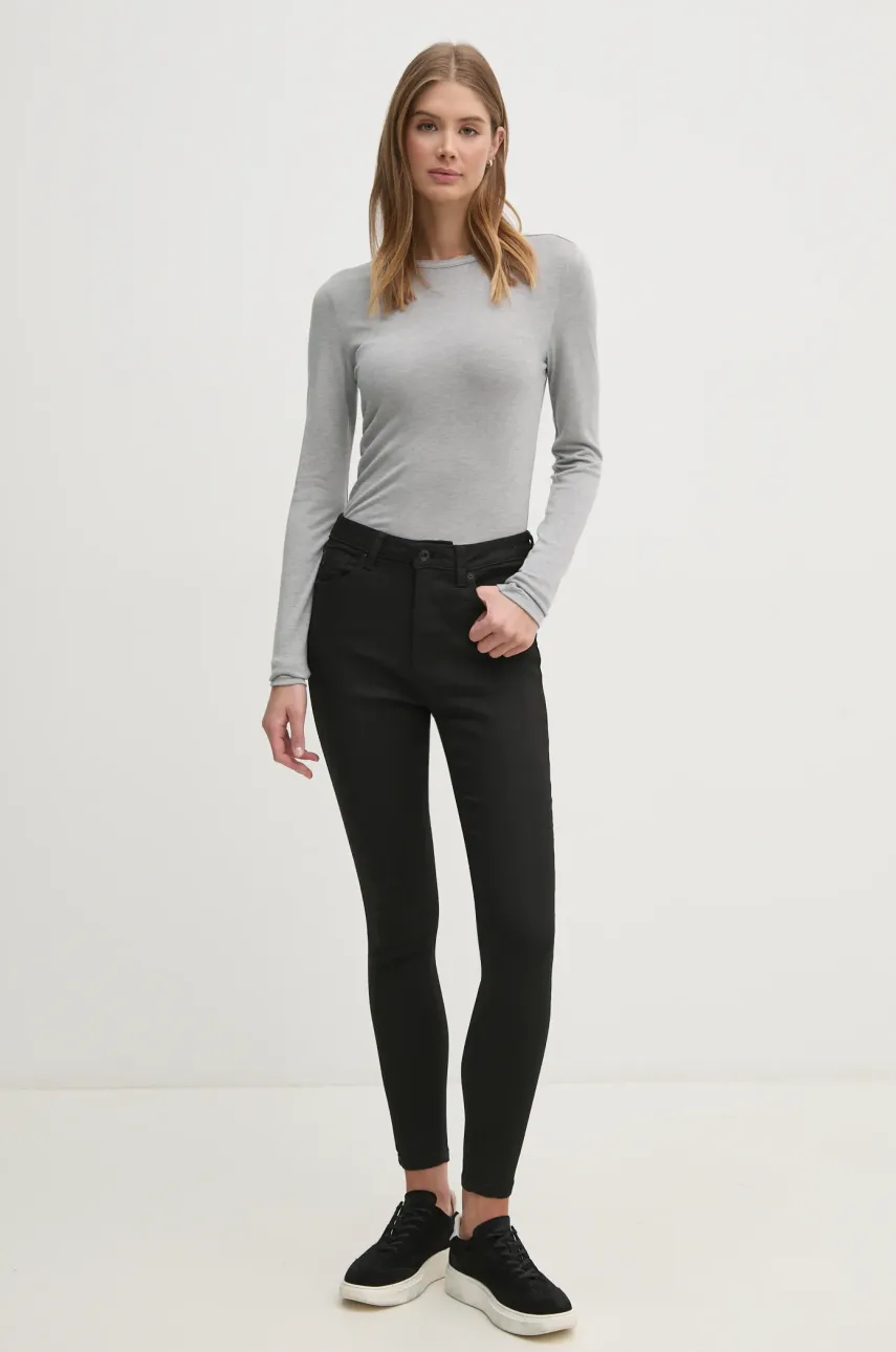 Джинсы Pepe Jeans SUPER SKINNY JEANS HW женские цвет чёрный PL204738XM7 Джинсы Pepe Jeans SUPER SKINNY JEANS HW женские цвет чёрный PL204738XM7