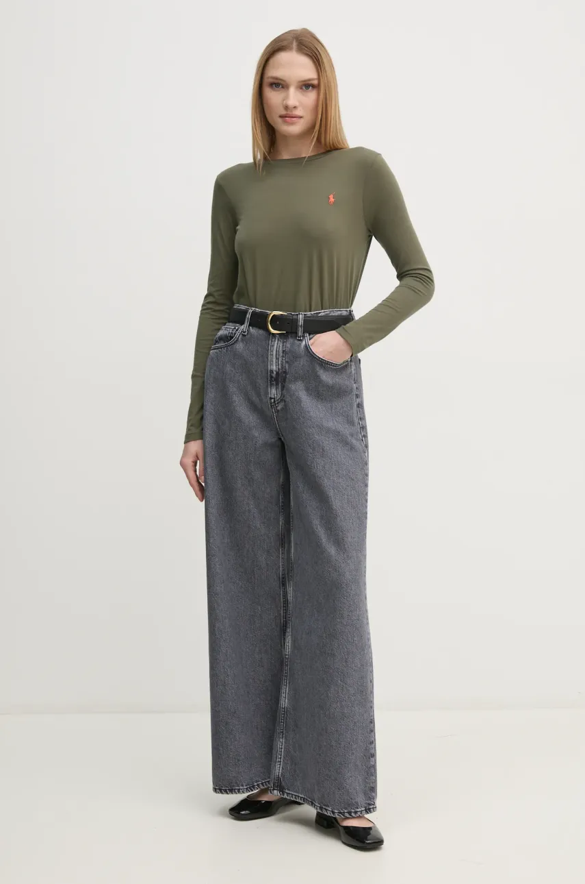 Джинсы Pepe Jeans WIDE LEG JEANS UHW JAIMY женские цвет серый PL204740UM0 Джинсы Pepe Jeans WIDE LEG JEANS UHW JAIMY женские цвет серый PL204740UM0