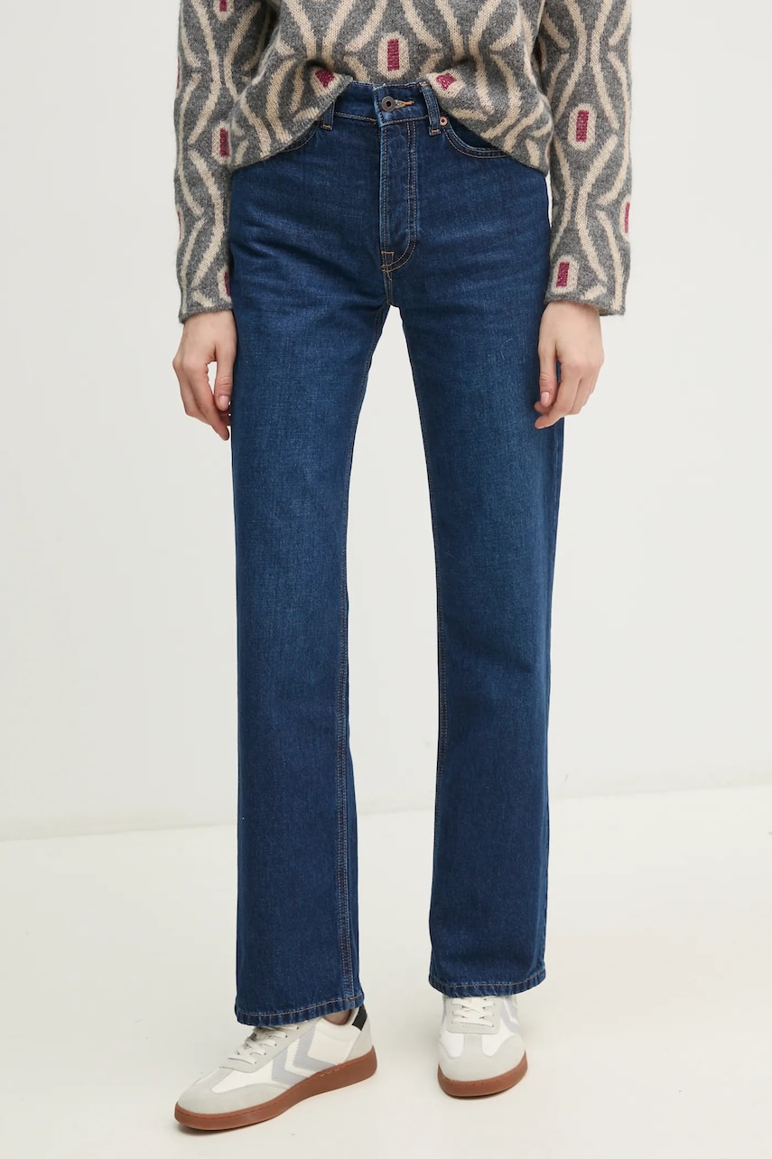Pepe Jeans jeansi STRAIGHT JEANS HW ROBYN femei high waist, PL204901EF1