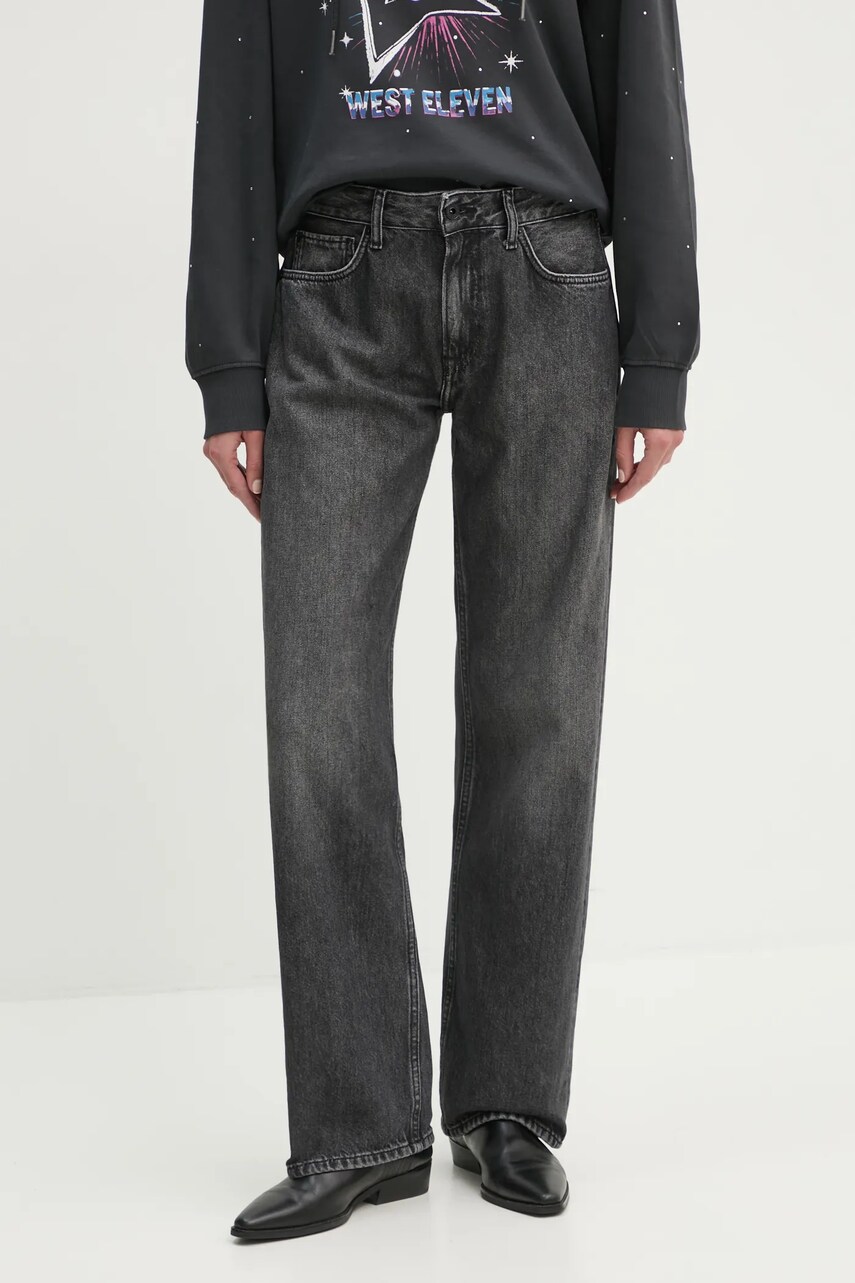 Levně Džíny Pepe Jeans LOOSE ST JEANS LW NICKY dámské, high waist, PL204902XM8