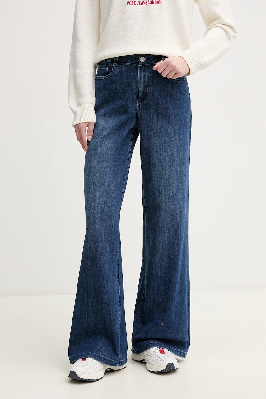Joseph Ribkoff jeansi femei, culoarea albastru marin, 251968