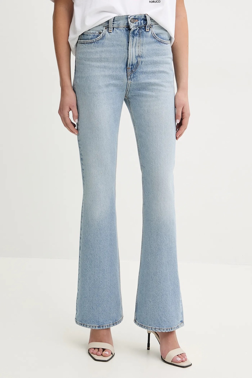 Fiorucci jeansy Faded Heart Pocket Flared Jeans