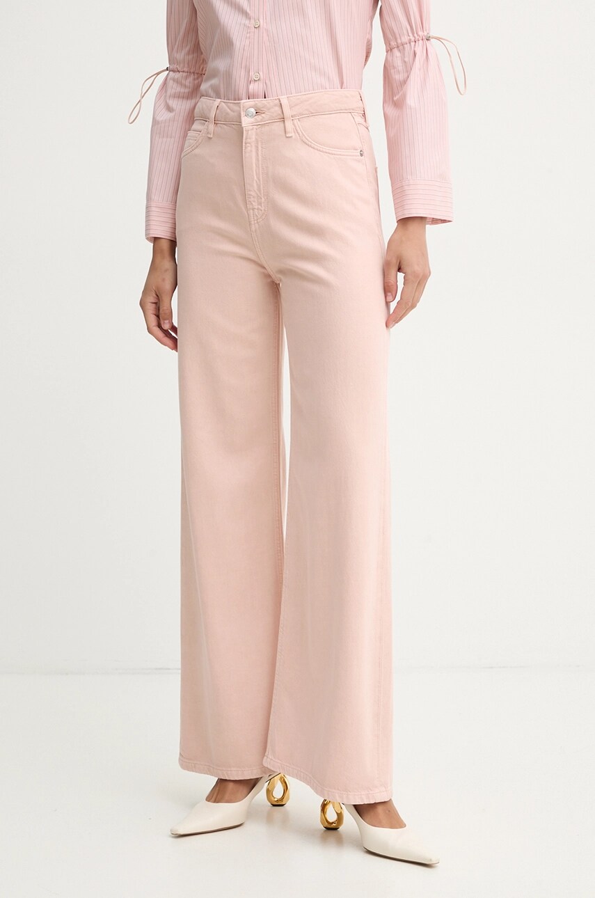 Levně Džíny Guess BELLFLOWER dámské, růžová barva, W5RA82 WFD53