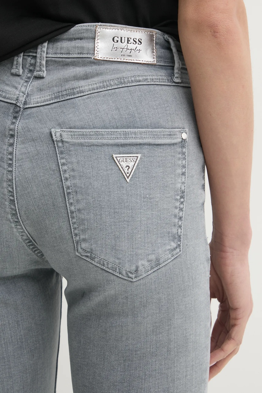 Τζιν παντελόνι Guess χρώμα: γκρι, W5RA46 D5L81 φωτογραφία