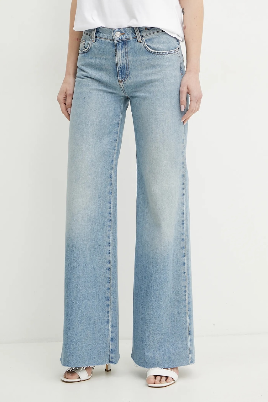 Marella jeansi WLEG femei high waist, 2513181034200