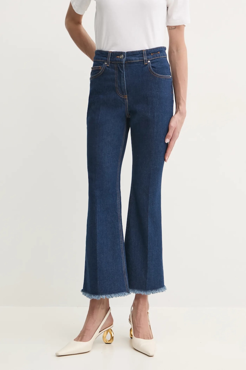 Marella jeansi FCROP femei high waist, 2513181114200