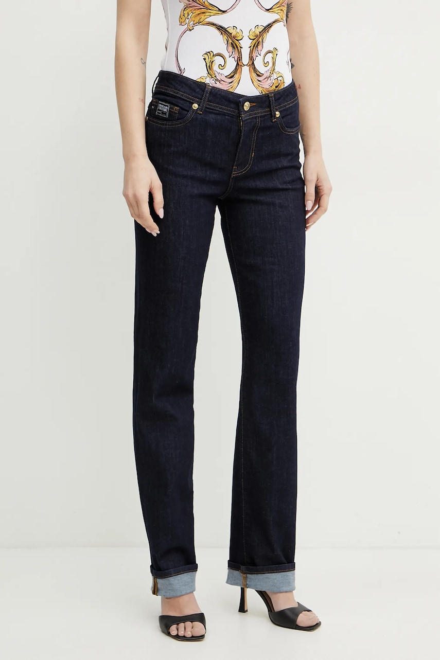 Versace Jeans Couture jeansi femei, culoarea albastru marin, 78HAB5B8 CDWA7 Versace Jeans Couture jeansi femei, culoarea albastru marin, 78HAB5B8 CDWA7