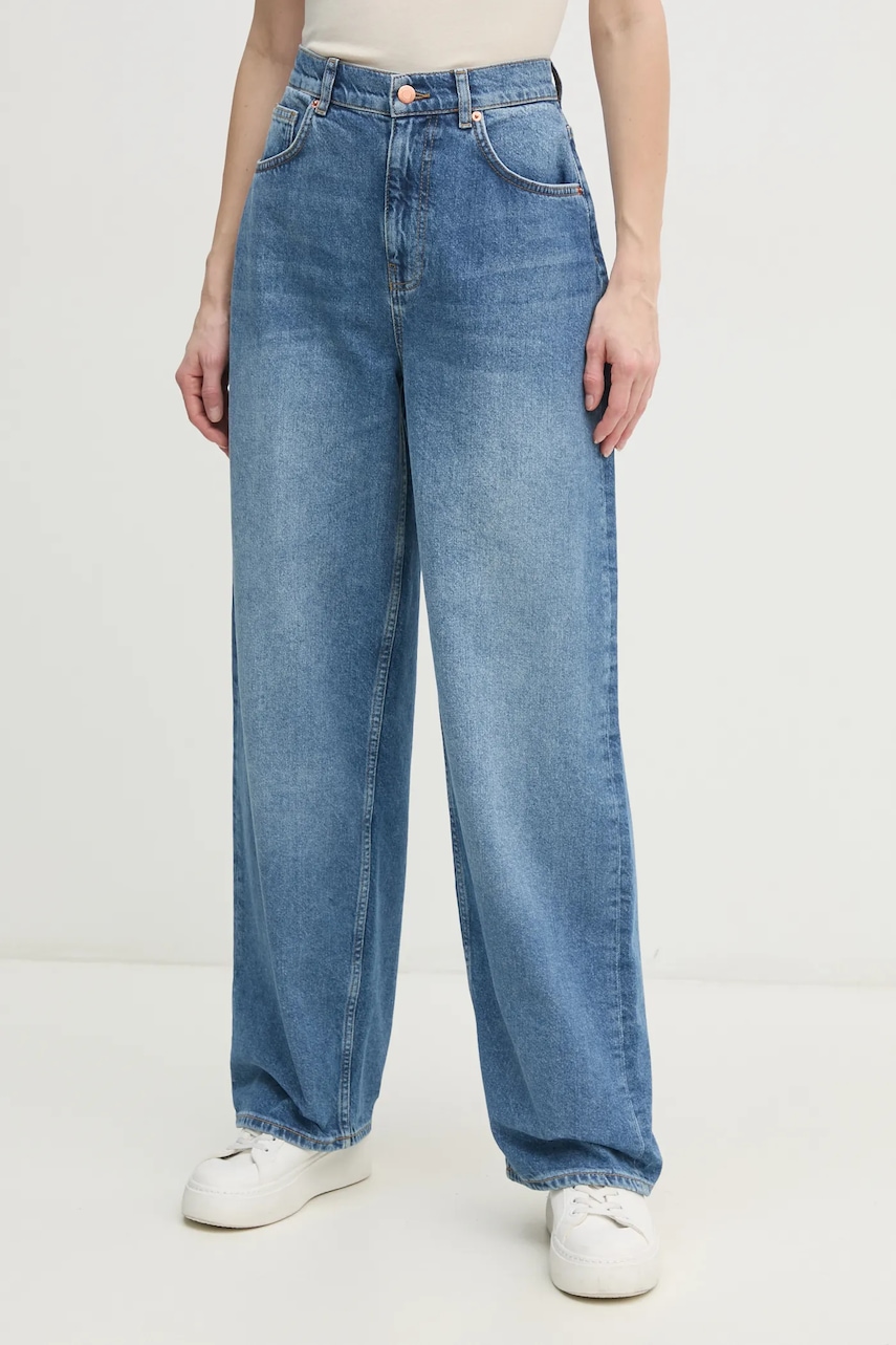 Sisley jeansi femei high waist, 4I2MLE04D