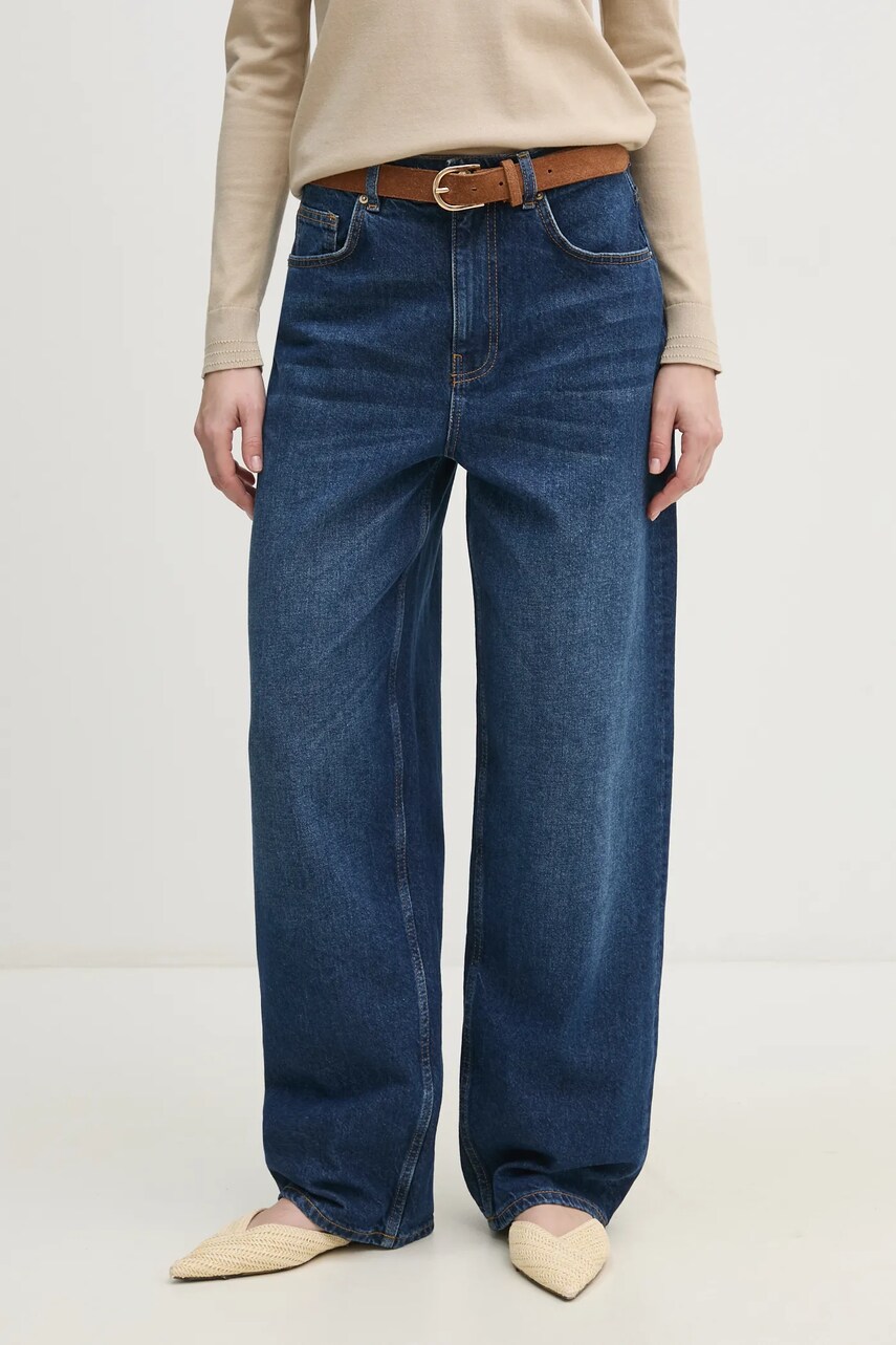 Sisley jeansi femei high waist, 4I2MLE04D