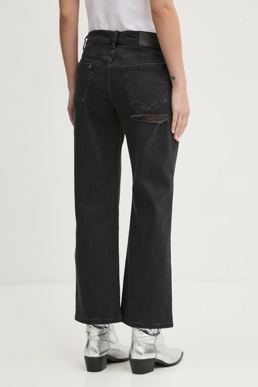 Τζιν παντελόνι PURPLE BRAND SLIM CROP χρώμα: μαύρο, D1001-CRBL224 φωτογραφία