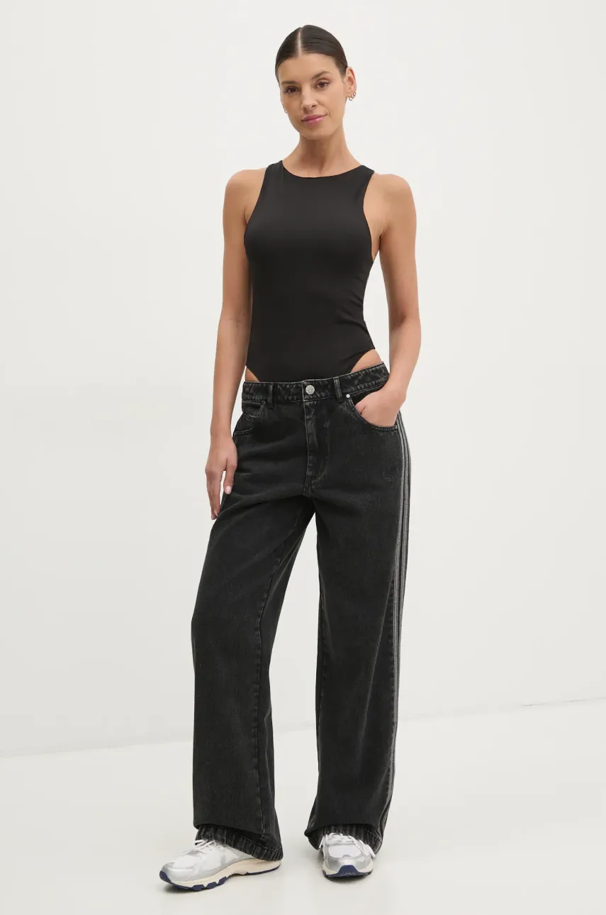 Хлопковые джинсы adidas Originals DENIM 3S PANT женские средняя посадка JD3109 Хлопковые джинсы adidas Originals DENIM 3S PANT женские средняя посадка JD3109