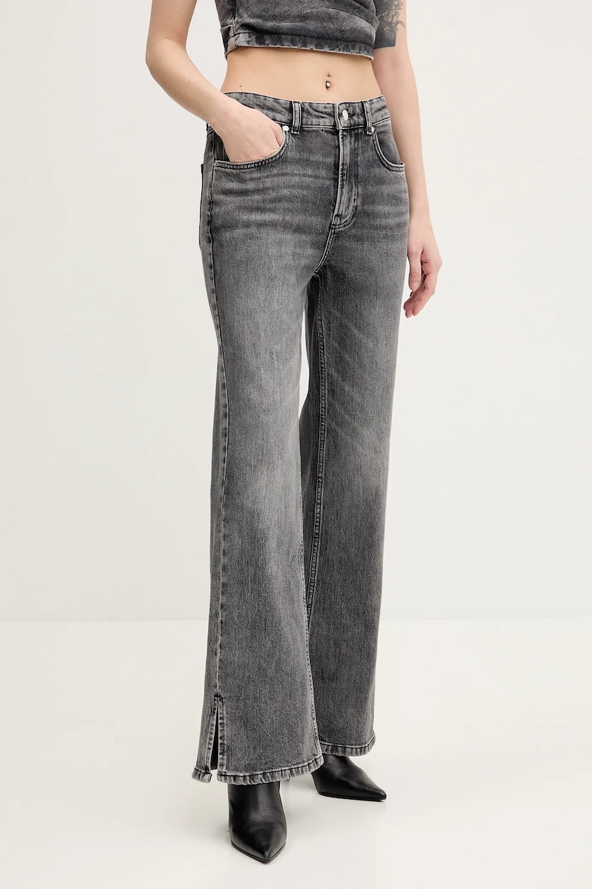 Levně Džíny Moschino Jeans dámské, high waist, 0318 3219