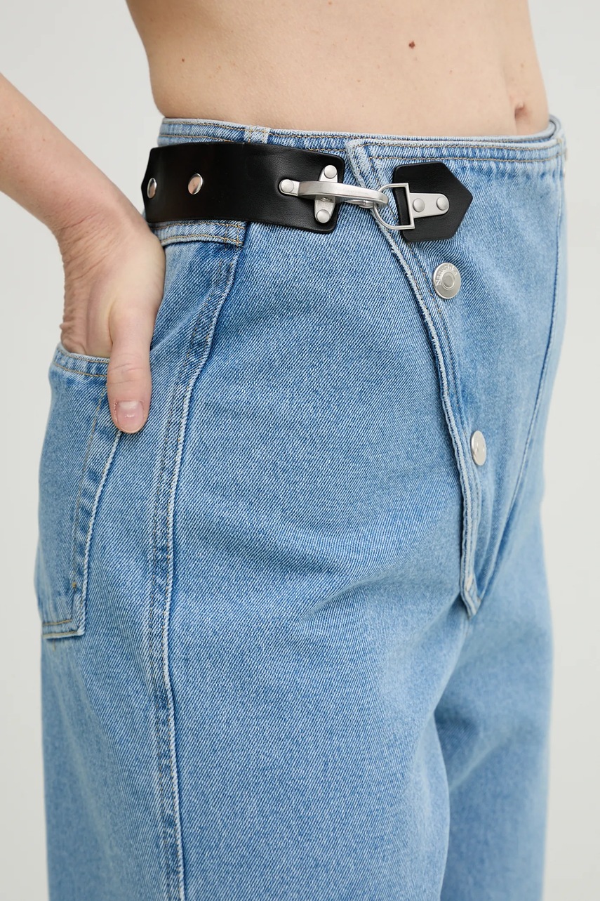 Βαμβακερό τζιν Nanushka MAKENA φωτογραφία