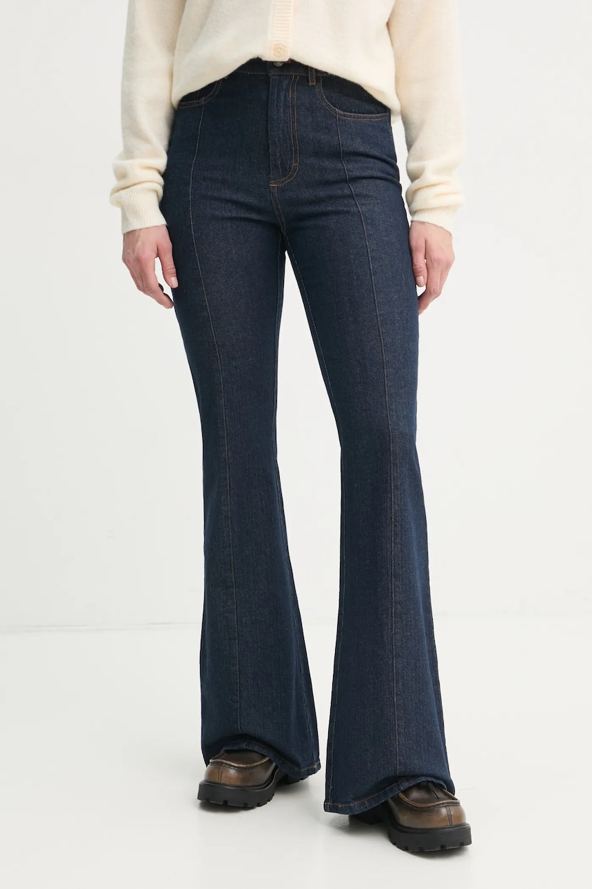 Gestuz jeansi femei high waist, 10909776