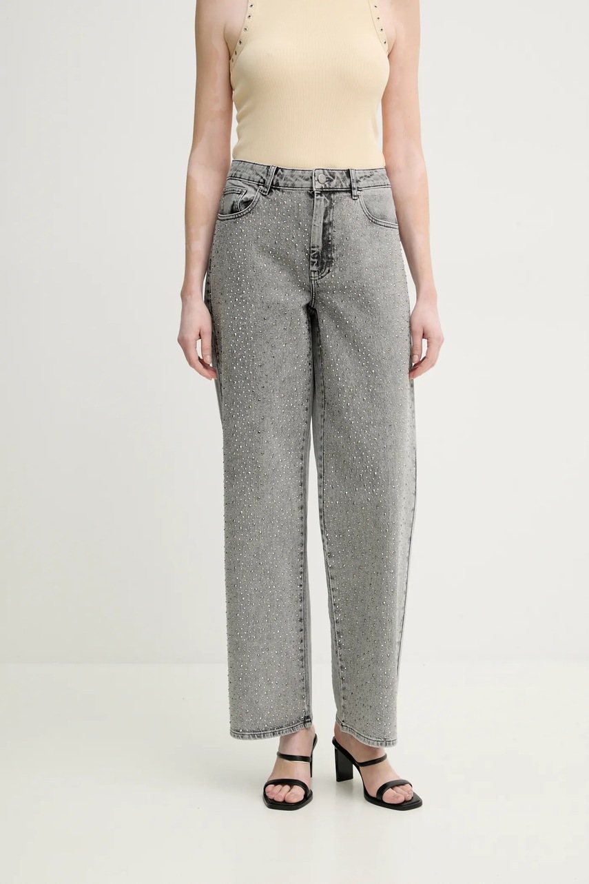 Gestuz jeansi femei, culoarea gri, 10910098