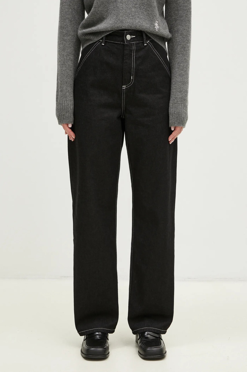 Carhartt WIP jeansi Simple Pant femei high waist, I031924.8902