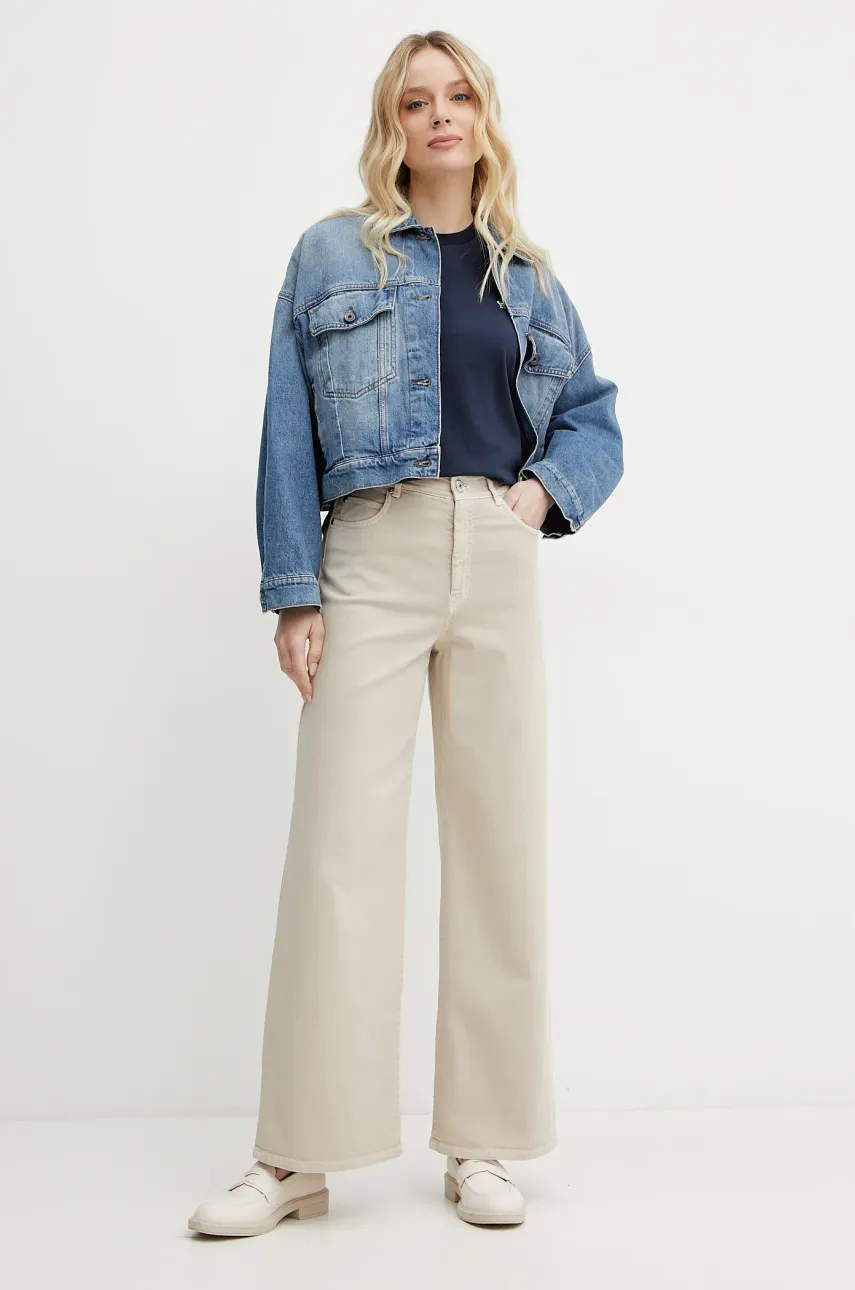Хлопковые джинсы Weekend Max Mara женские цвет бежевый 2515131011600 Хлопковые джинсы Weekend Max Mara женские цвет бежевый 2515131011600
