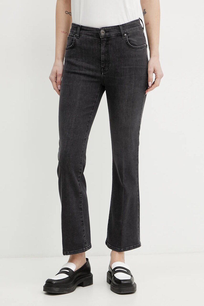 Weekend Max Mara jeansi femei high waist, 2515181011600