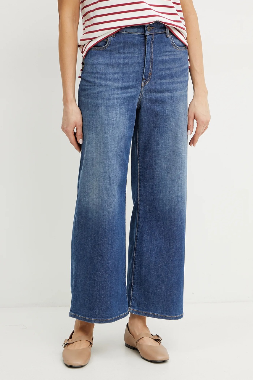 Weekend Max Mara jeans femei, culoarea bleumarin, 2515181101600