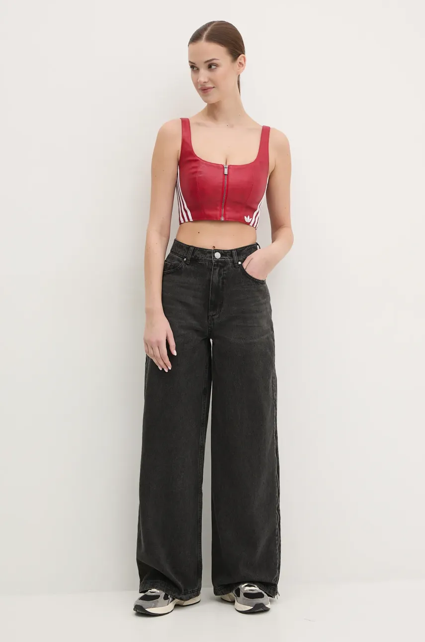 Джинсы adidas Originals DENIM ZIP PANT женские цвет чёрный JX9211 Джинсы adidas Originals DENIM ZIP PANT женские цвет чёрный JX9211