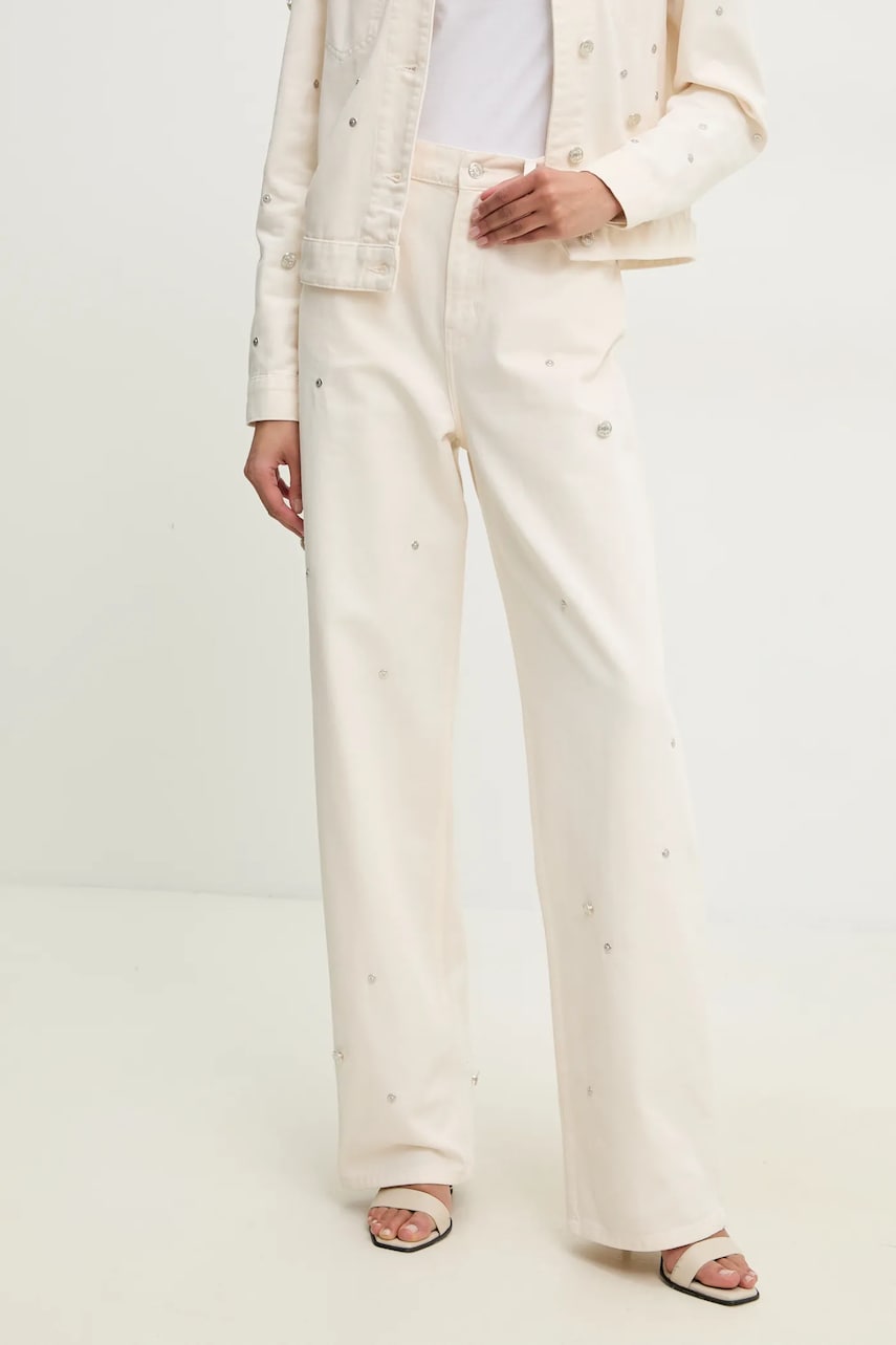 Levně Džíny Moschino Jeans dámské, high waist, 0323 3718