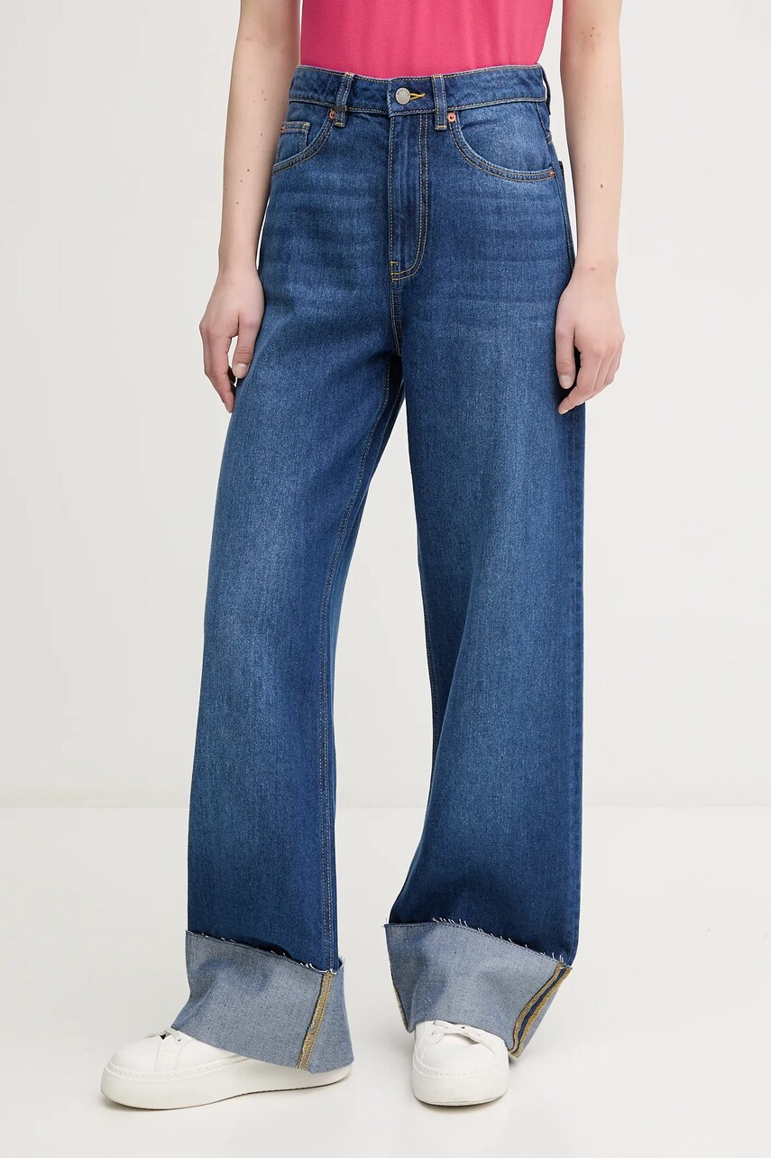 United Colors of Benetton jeans culoarea bleumarin, 43C8DE02D