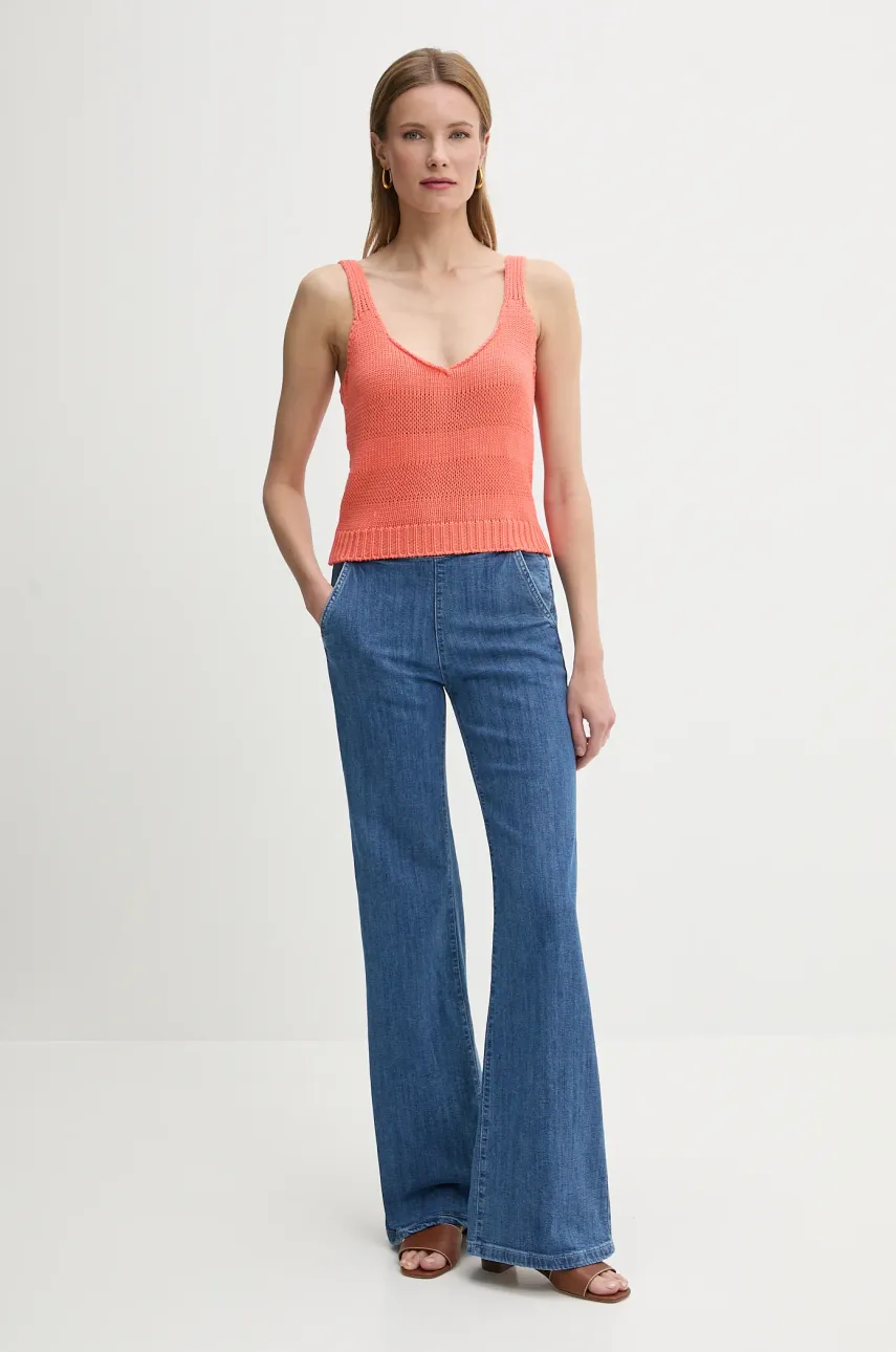 Джинсы United Colors of Benetton женская высокая посадка 4TUTDF06V Джинсы United Colors of Benetton женская высокая посадка 4TUTDF06V