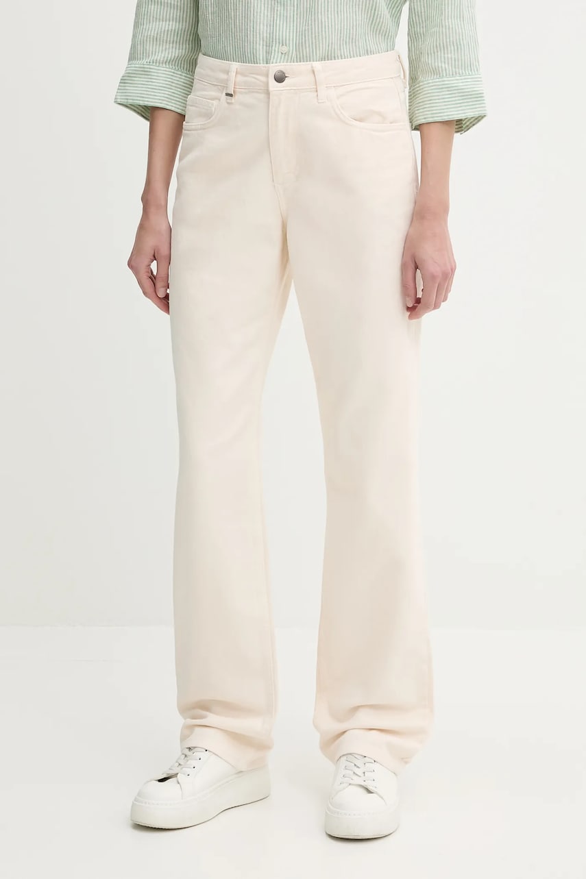 United Colors of Benetton blugi din bumbac high waist, 4RZVDE00J