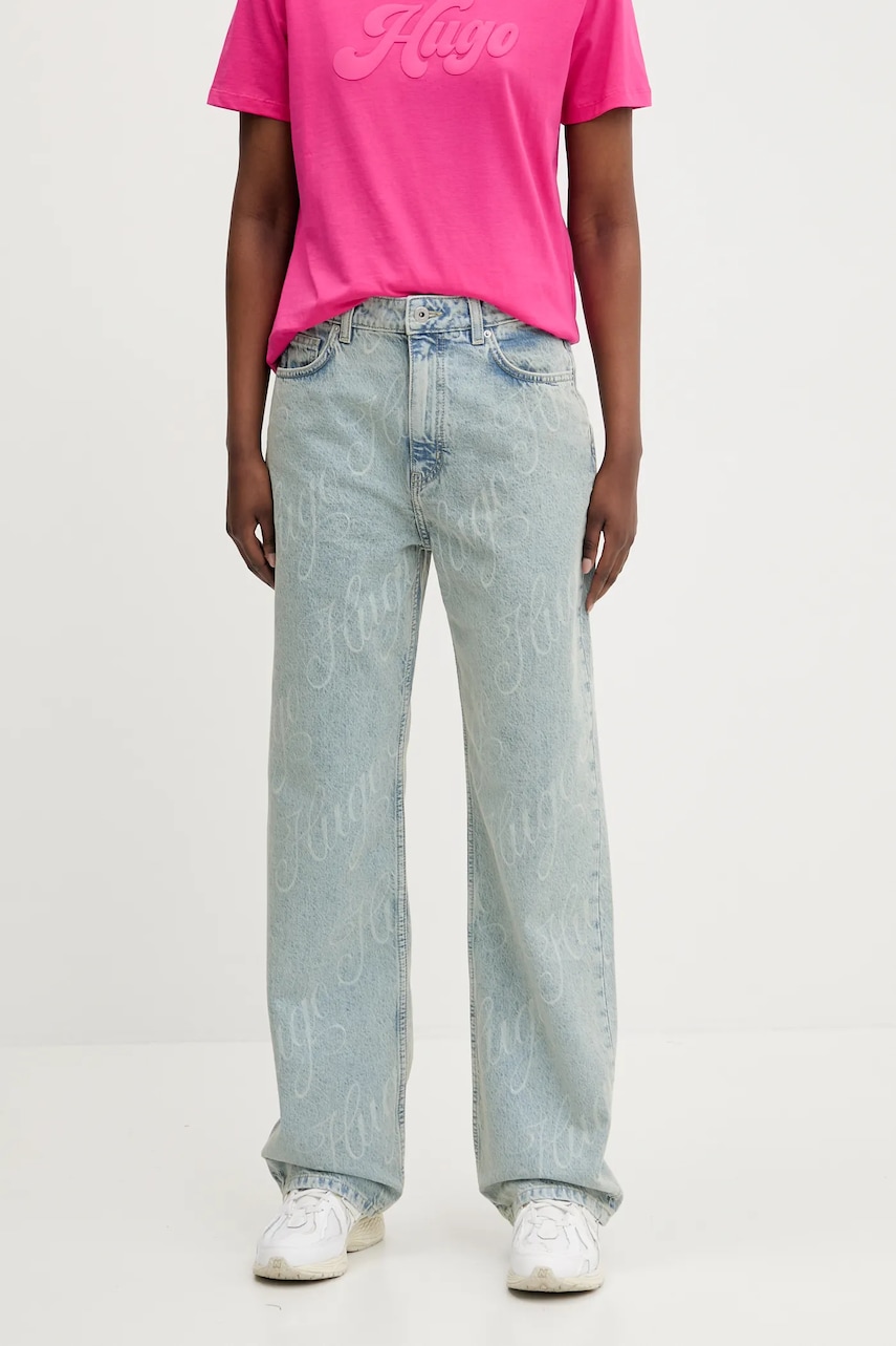 Hugo Blue jeans femei high waist, 50534771