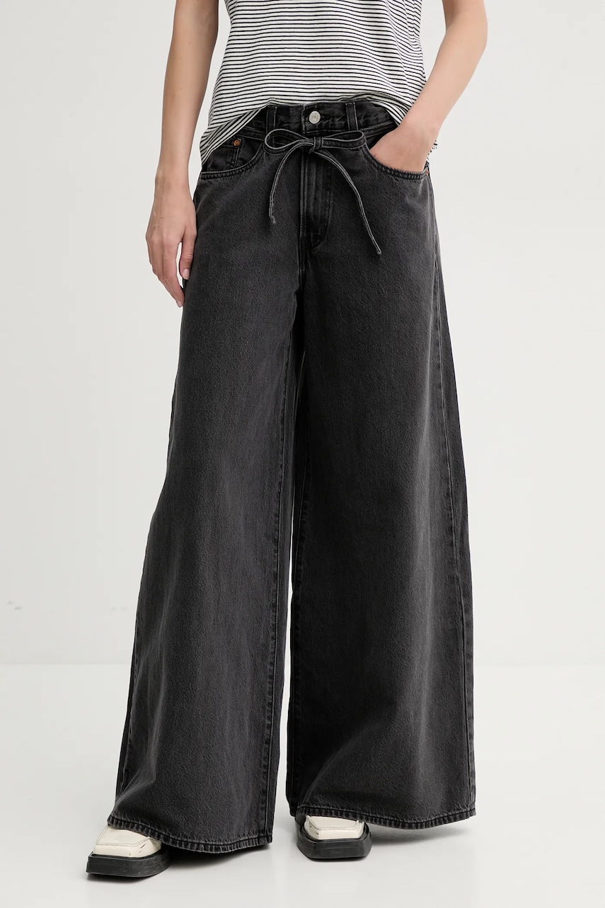 Levi's jeansi XL SUPERWIDE femei, culoarea gri, 001T3 Levi's jeansi XL SUPERWIDE femei, culoarea gri, 001T3