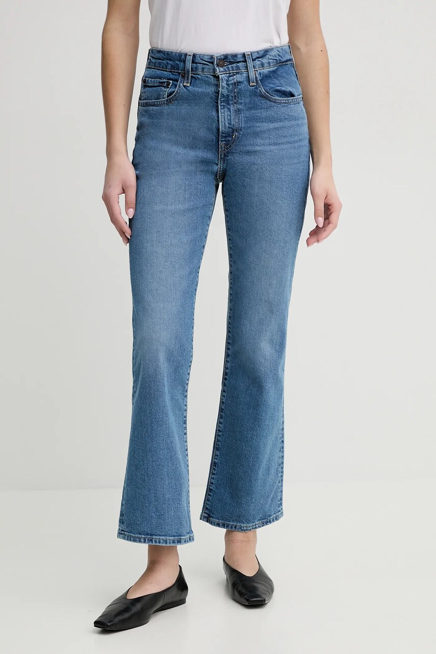 Levi's jeansi 725 AUTHENTIC KICK BOOT femei high waist, 001W1