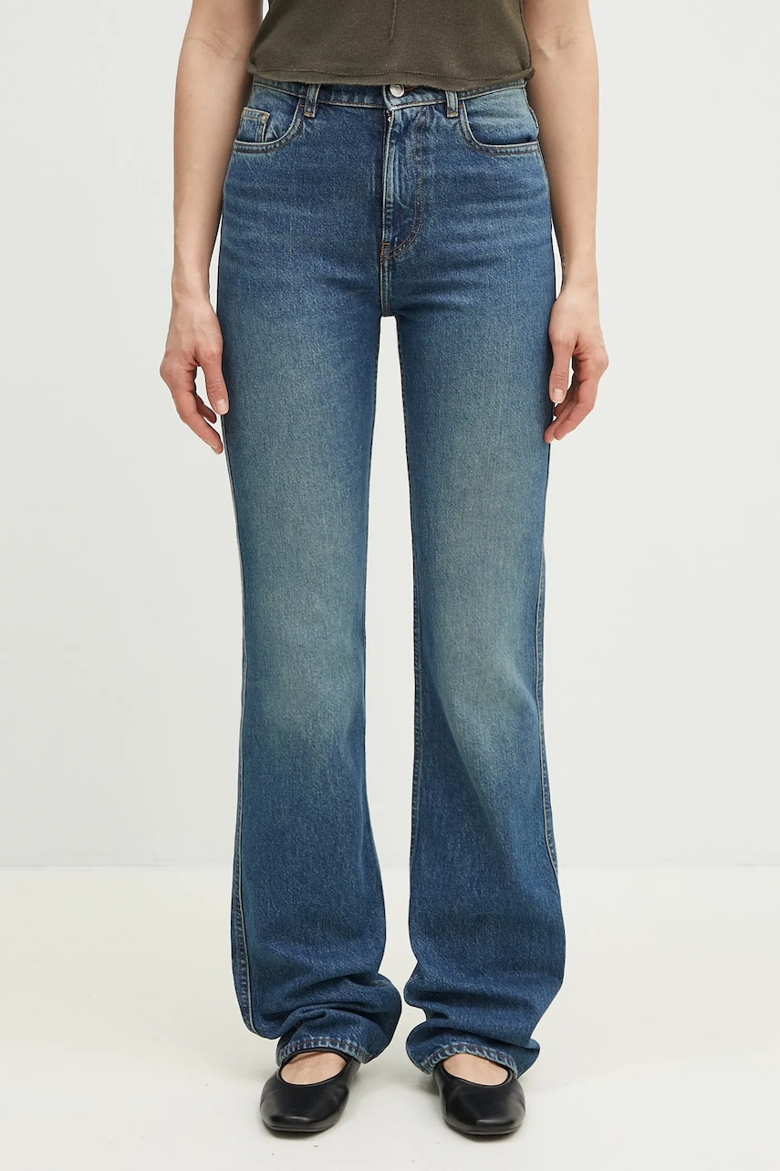 Coperni jeans Straight Leg Denim femei high waist, COPP78F2022