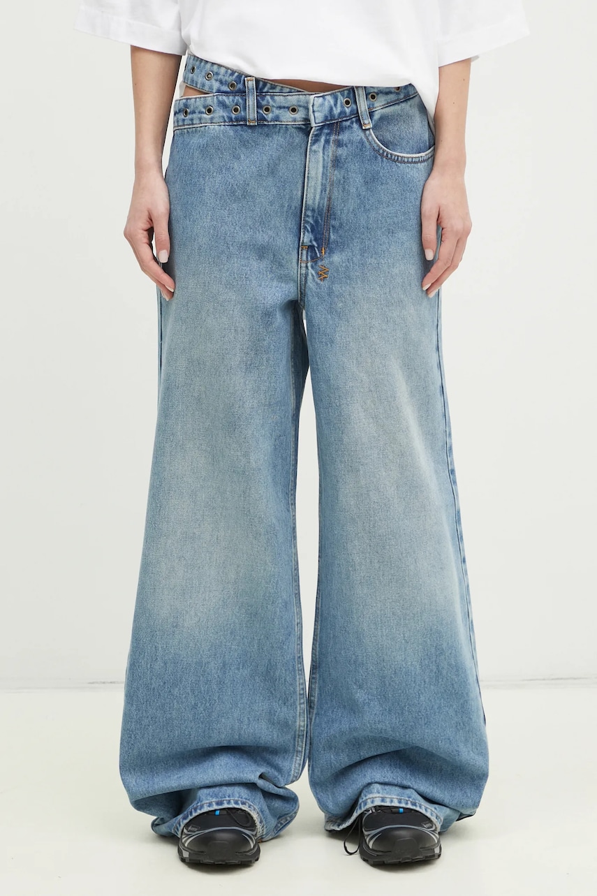 KSUBI jeansi Dettached Belted femei high waist, WPS25DJ007