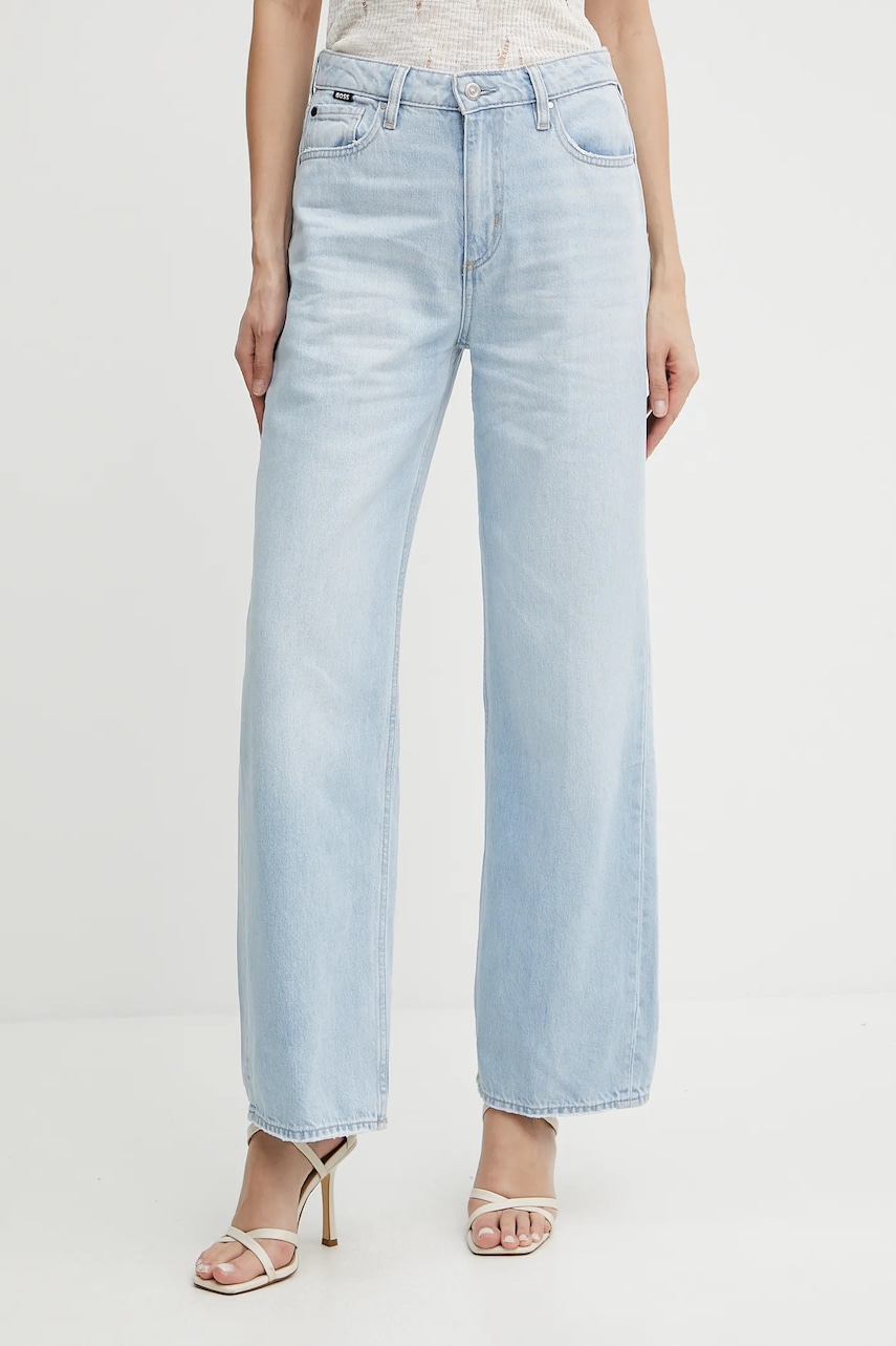 Levně Džíny BOSS dámské, high waist, 50538631