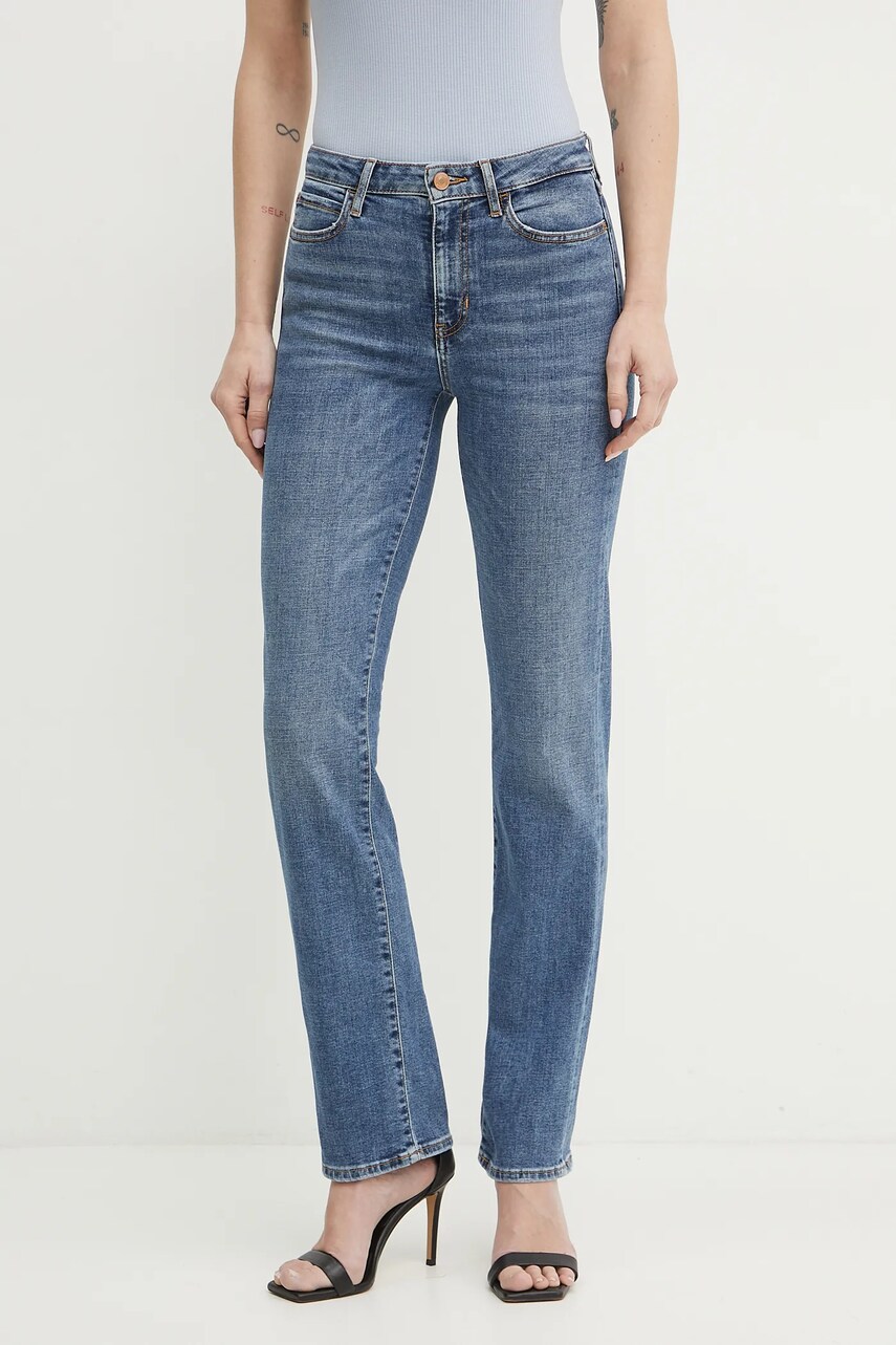 Levně Džíny Guess dámské, medium waist, WBGA08 D4LT0