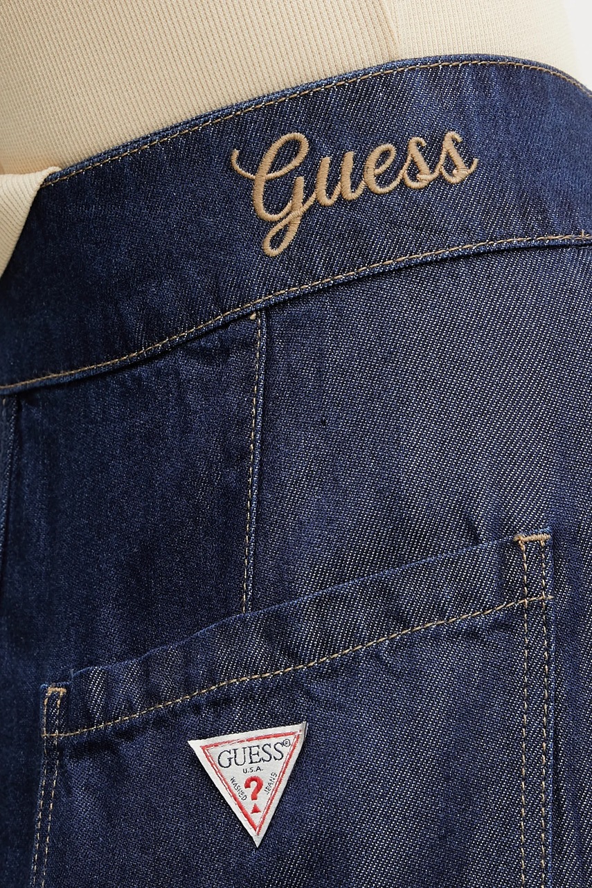 Τζιν παντελόνι Guess AGATHA χρώμα: ναυτικό μπλε, W5GA1T D5N61 φωτογραφία