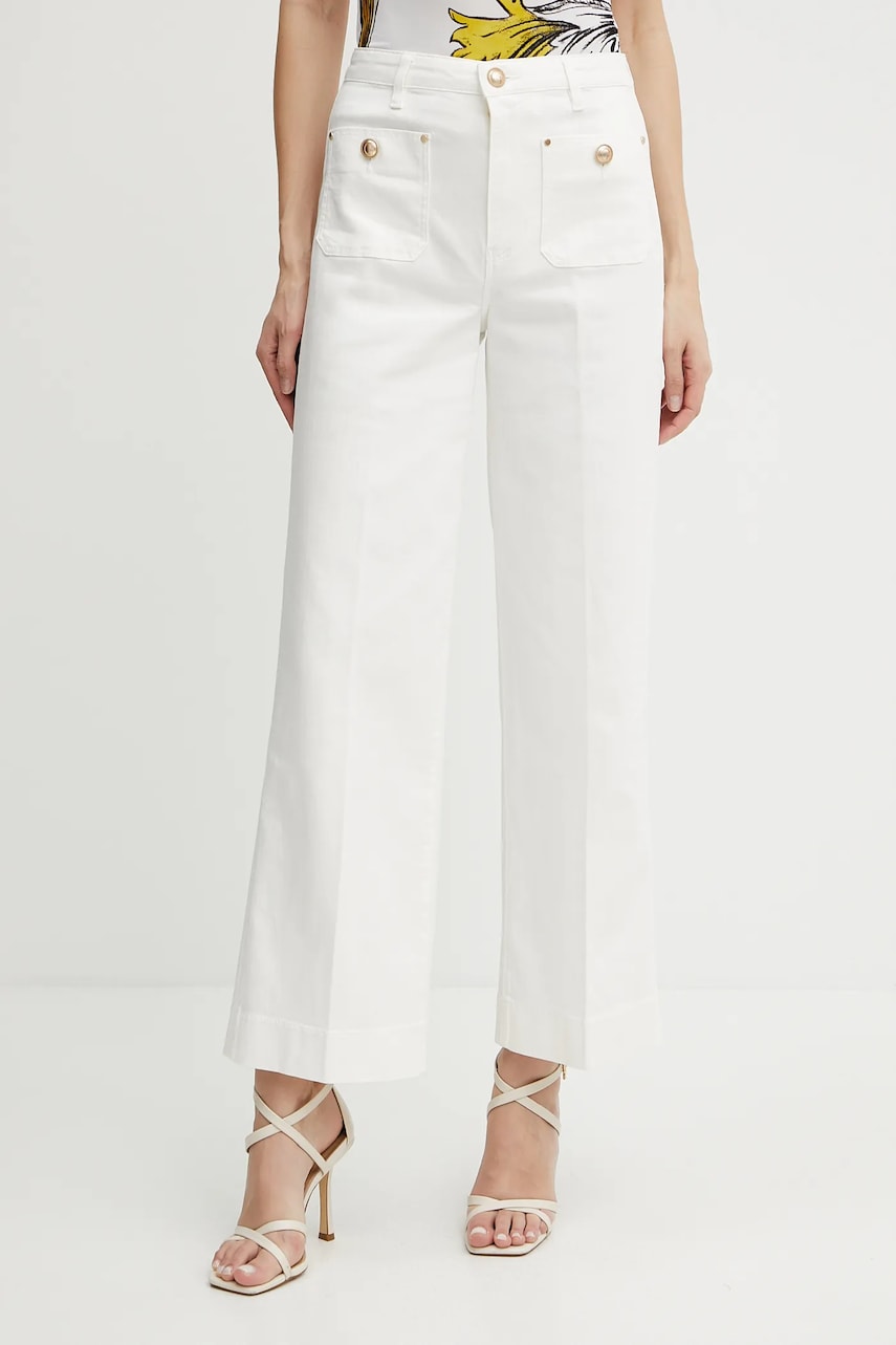 Levně Džíny Guess SAILOR dámské, bílá barva, W5GA2J D5N71