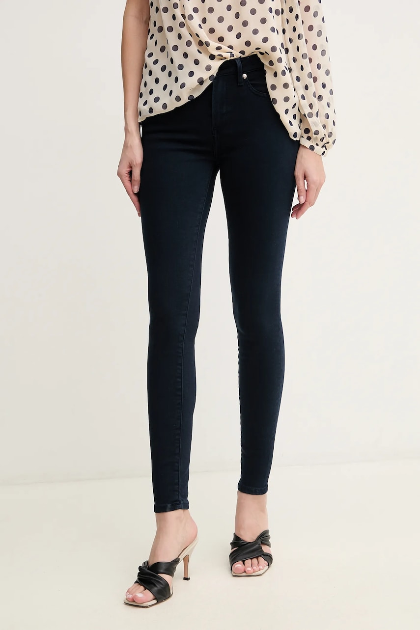 Levně Džíny Tommy Hilfiger dámské, tmavomodrá barva, WW0WW44361