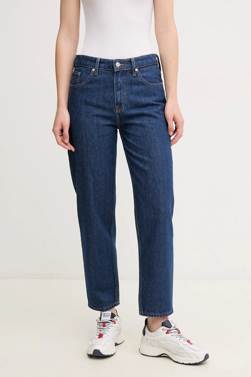 Levně Bavlněné džíny Tommy Hilfiger dámské, medium waist, WW0WW45417