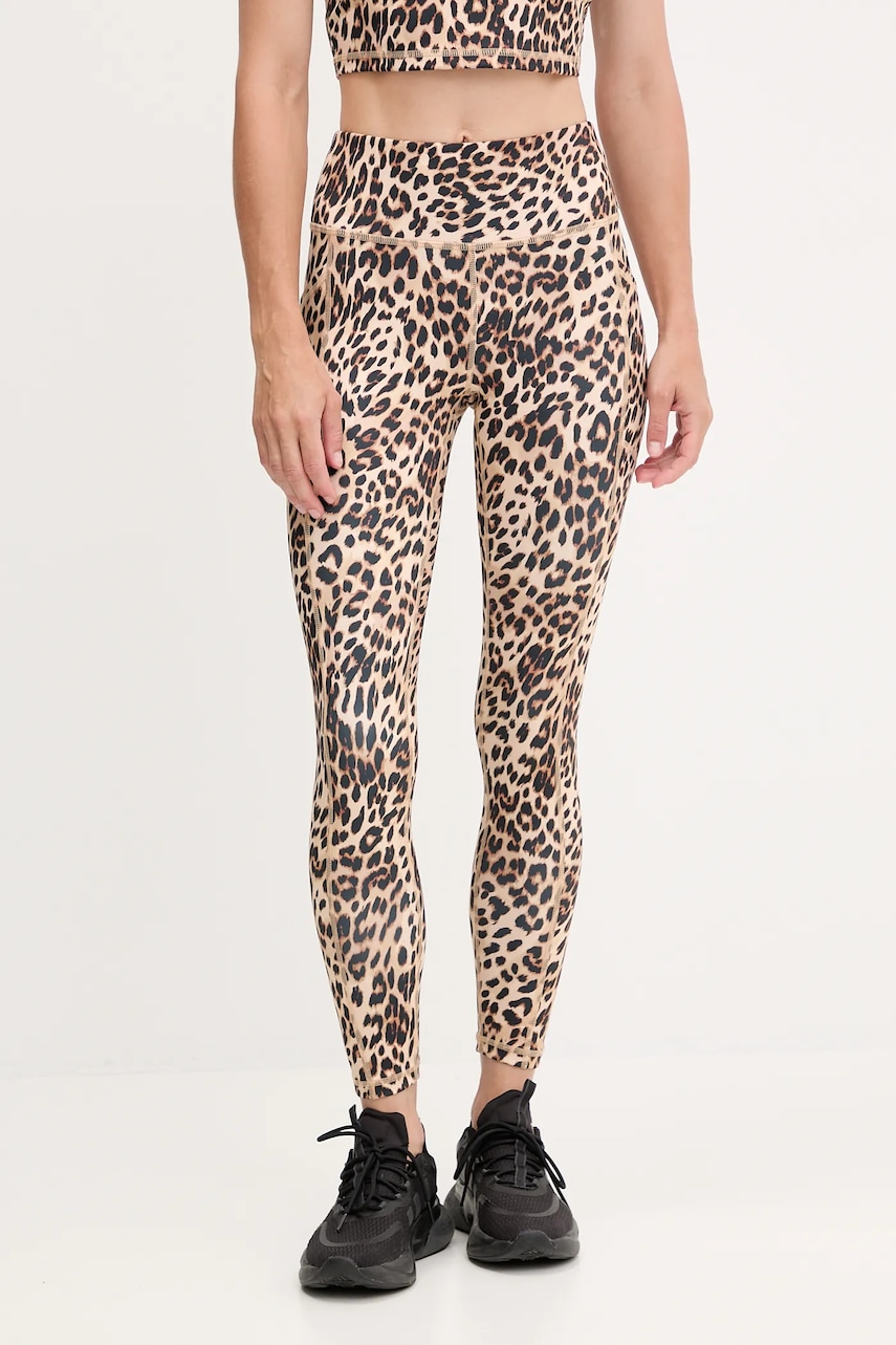 Dkny colanți culoarea gri, cu imprimeu, DP5P3491